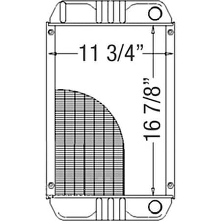 Aftermarket Radiator for Skid Steer Loader Fits Bobcat 533 543 6557255